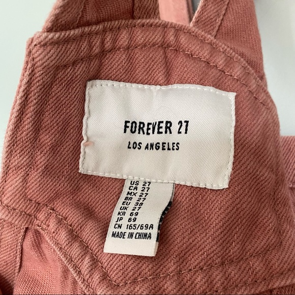 EUC Pink overall shorts - Picture 3 of 5